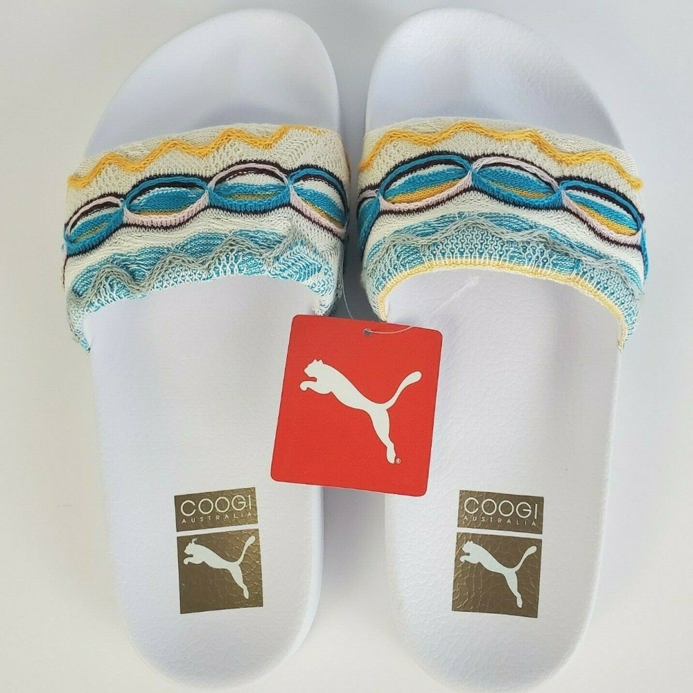 NEW Knit Slides Size 8 Mens PUMA COOGI Sandals